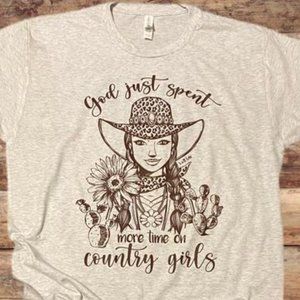 COUNTRY GIRLS Handmade Graphic Tee
